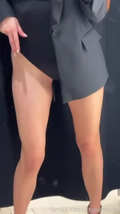 Some of my bare legs for you should i tell you my fitting room number part 1