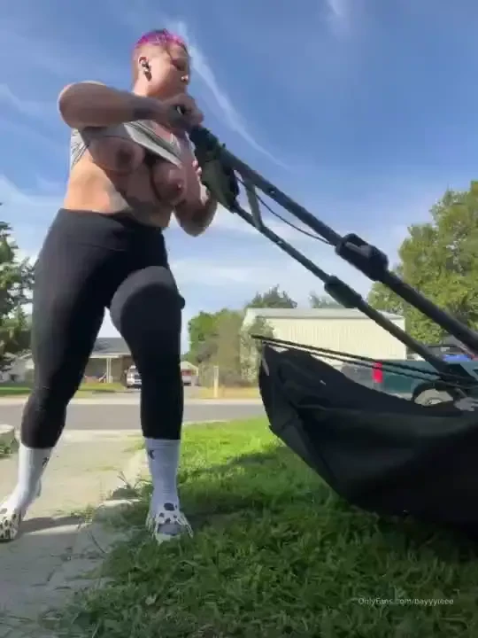 Best way to mow the lawn 