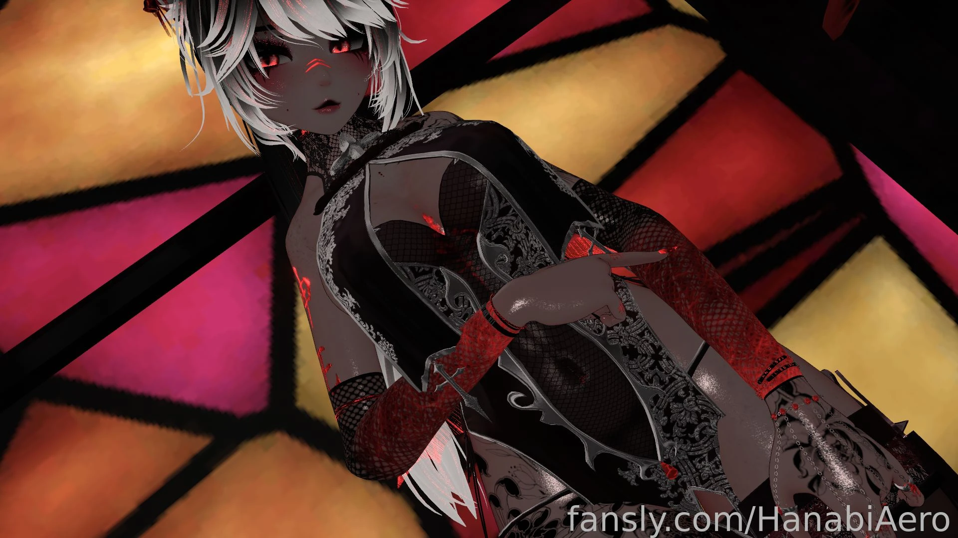 Goth mommy arc enabled live now https fansly com live hanabiaero fyp 