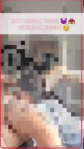 Very hot new lesbian video we secretly fucked in the room we got so