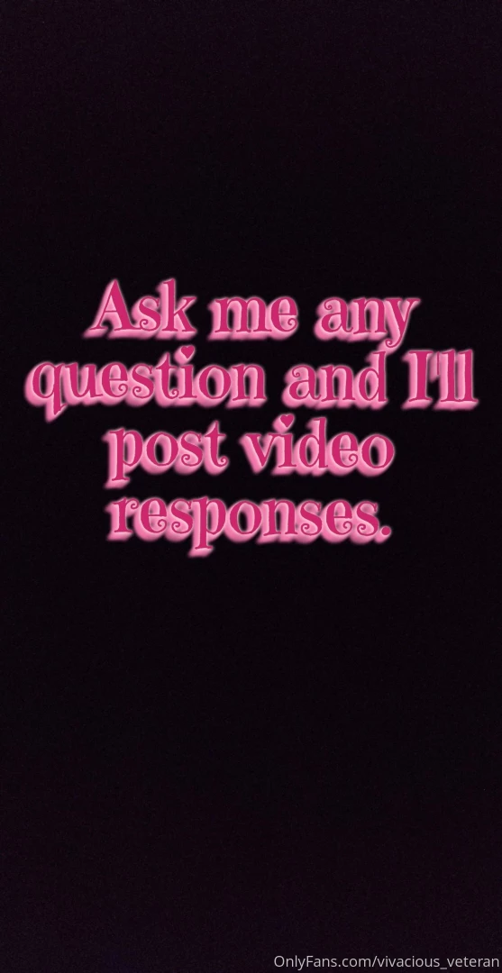 I ll be posting the video responses tomorrow thank you guys for being 