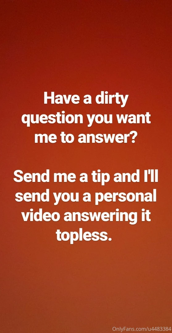 The bigger the tip the naughtier the video 