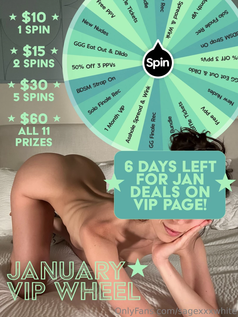 Only 6 days left for these vip deals available on paid page pinned 