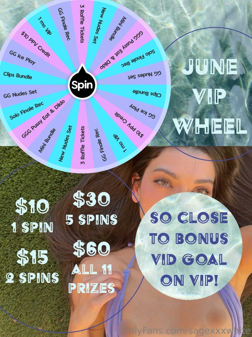 Free bonus vid is only 45 away don t forget to spin on vip page join 