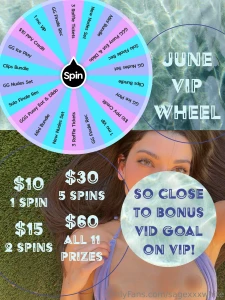 Free bonus vid is only 45 away don t forget to spin on vip page join