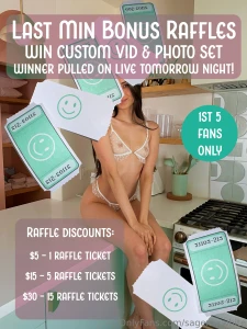 Discounts only for the 1st 5 fans to claim nbsp get bonus raffle