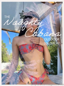 This is like a dream touching myself and playing in this pool-side