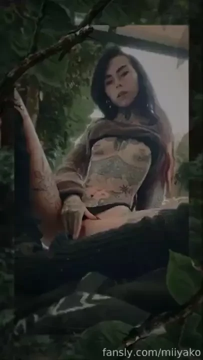 A cute garden nymph gets so turned on from using that tentacle toy 