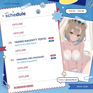 Feb 03 - 09 fansly schedule i m finally back to streaming on fansly i