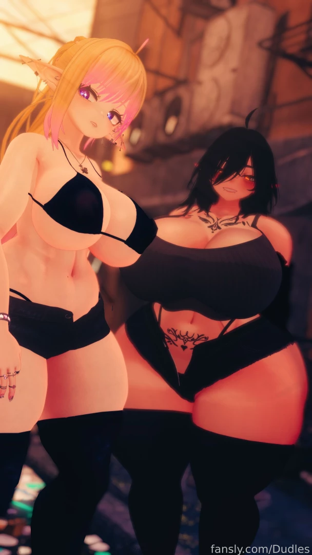 With zoeyvixen anime 3d vtuber lewdtuber ass butt boobs booba tits part 1 