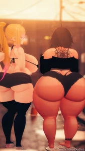 Left or right with zoeyvixen anime 3d vtuber lewdtuber ass butt boobs