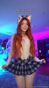 Which one is your fav egirl skirt redhead braces foxgirl catgirl