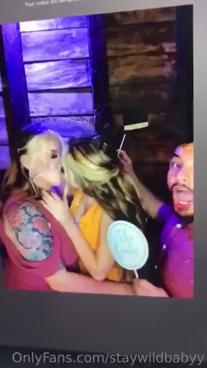 When you get tipsy at a wedding the bridesmaids kiss 