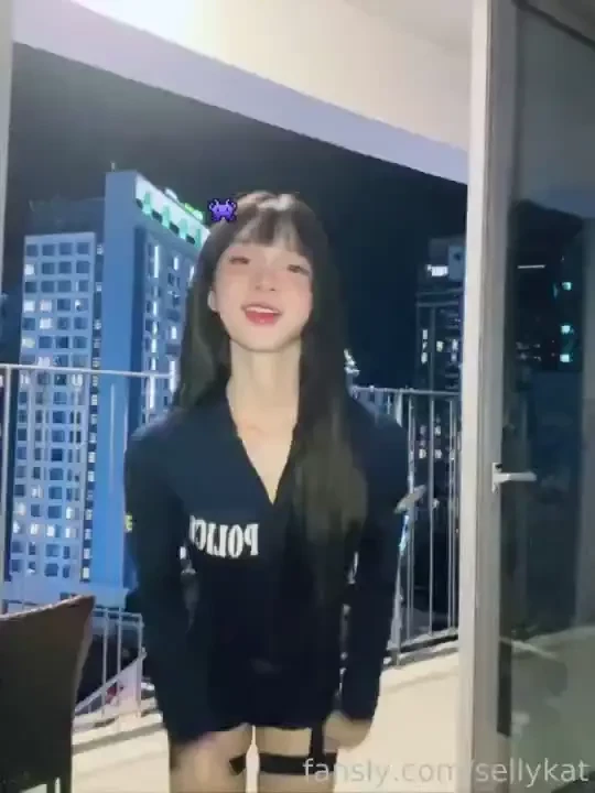 Lustful policewoman sounding to listen to and eat her own sperm part 7 