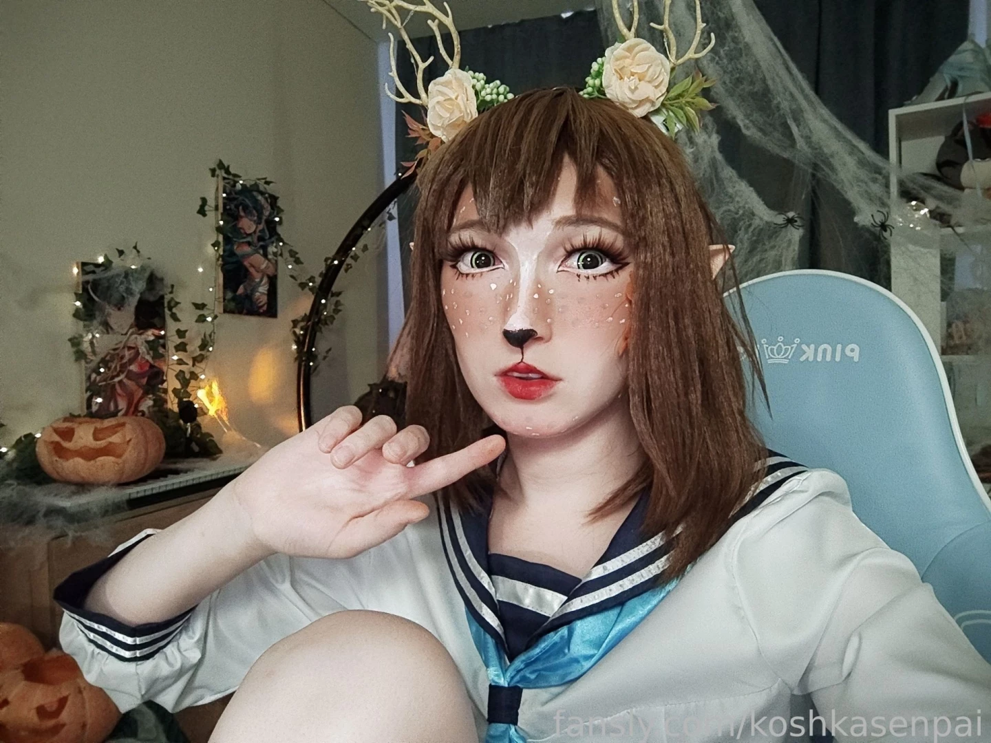 Halloween nokotan for all my followers cosplay shikanoko trans part 9 