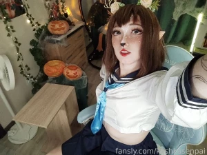 Halloween nokotan for all my followers cosplay shikanoko trans part 6