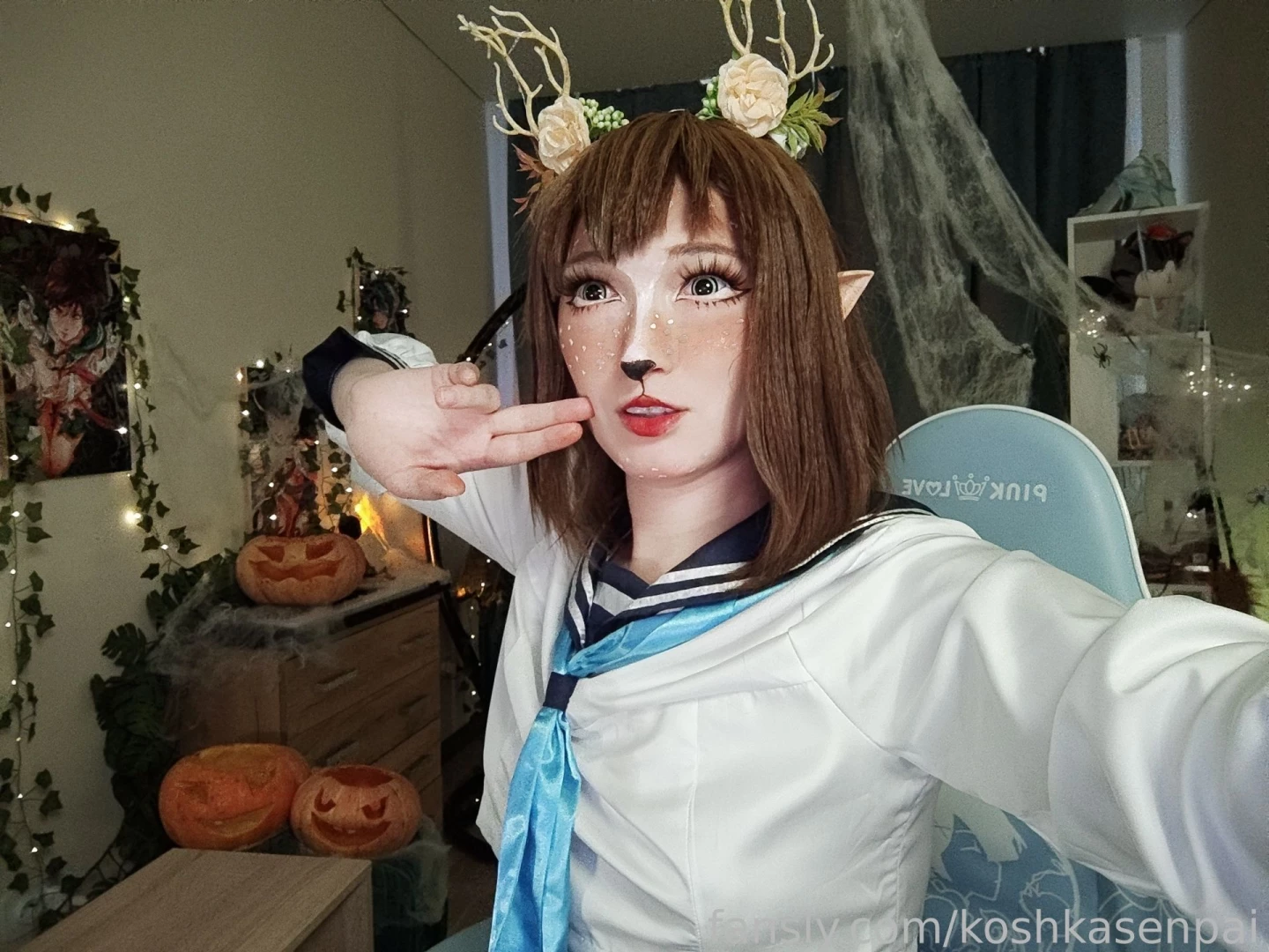 Halloween nokotan for all my followers cosplay shikanoko trans part 4 