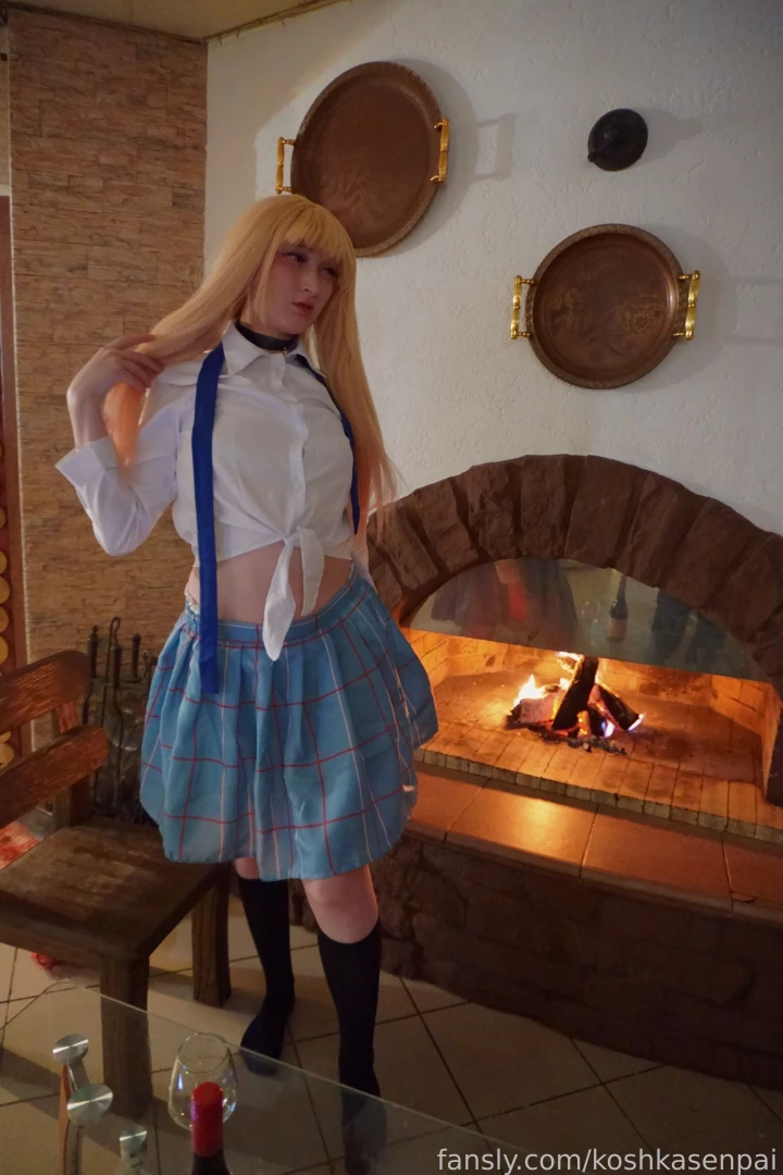 Sexy marin kitagawa got hot by the fireplace so she decided to take part 5 
