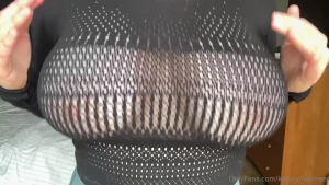 Quick little birthday sheer titty bounce