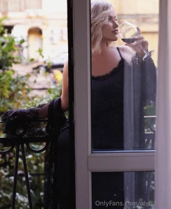 Lost in a moment of elegance and quiet reflection
