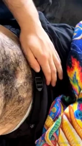 My stomach hair starts to curl when it gets this long