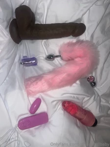 Some of my cute toys i m using in my sexy holes later