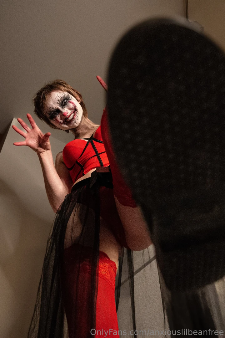 Wanna see this clown getting naked and showing off their bosom and part 2 