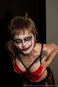 Wanna see this clown getting naked and showing off their bosom and