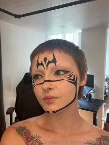 19 pics of me nude in sukuna makeup do you like jjk well here s sukuna part 1