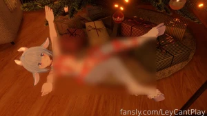 Just a small pin-up style christmas set just a totally normal present part 14