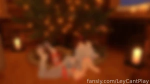 Just a small pin-up style christmas set just a totally normal present part 13