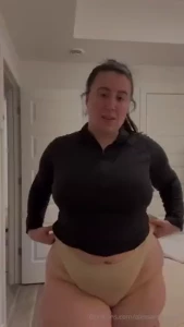 Stripping and shaking my ass a little after the gym