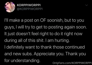 I hope to get to posting again soon but i am definitely really hurting