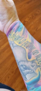 Couple days healed without plastic just shown off the areas that got