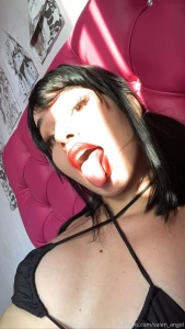 Trying on my new black and white bikinis