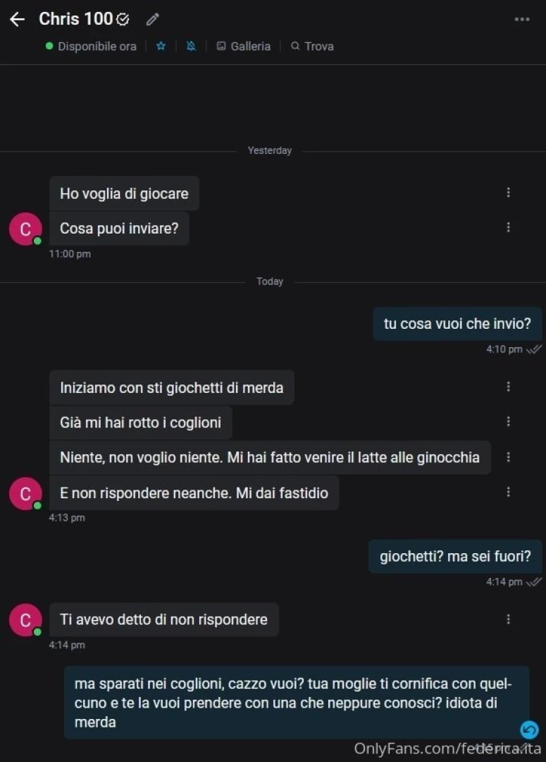 Ma secondo voi questa specie di uomo che problemi ha 