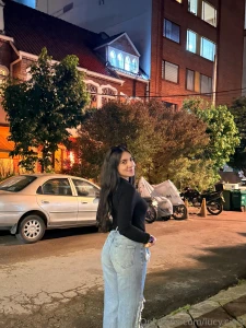 Out in the city like i own it legs long mood bad and not one care in