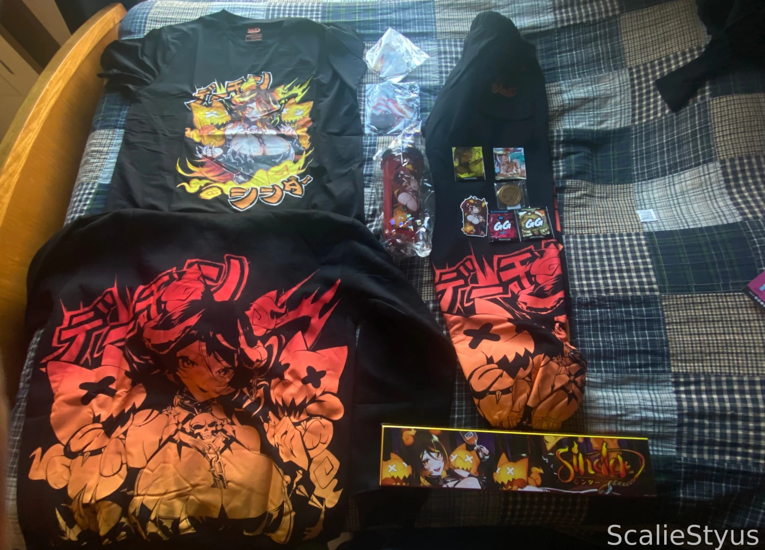 Swag box from sinder s collection came in just wanted to brag w not 