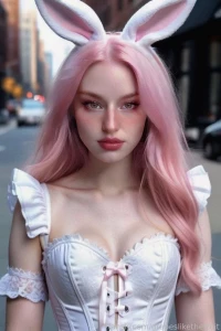 Ai pink playboi bunni babe photo-set ai nsfw bunny cosplay alt egirl part 2