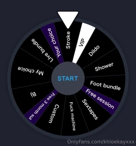 Sunday funday spin my wheel to make your sunday a cumday 1 spin 5 2
