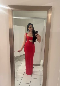 Red looks literally hot on me