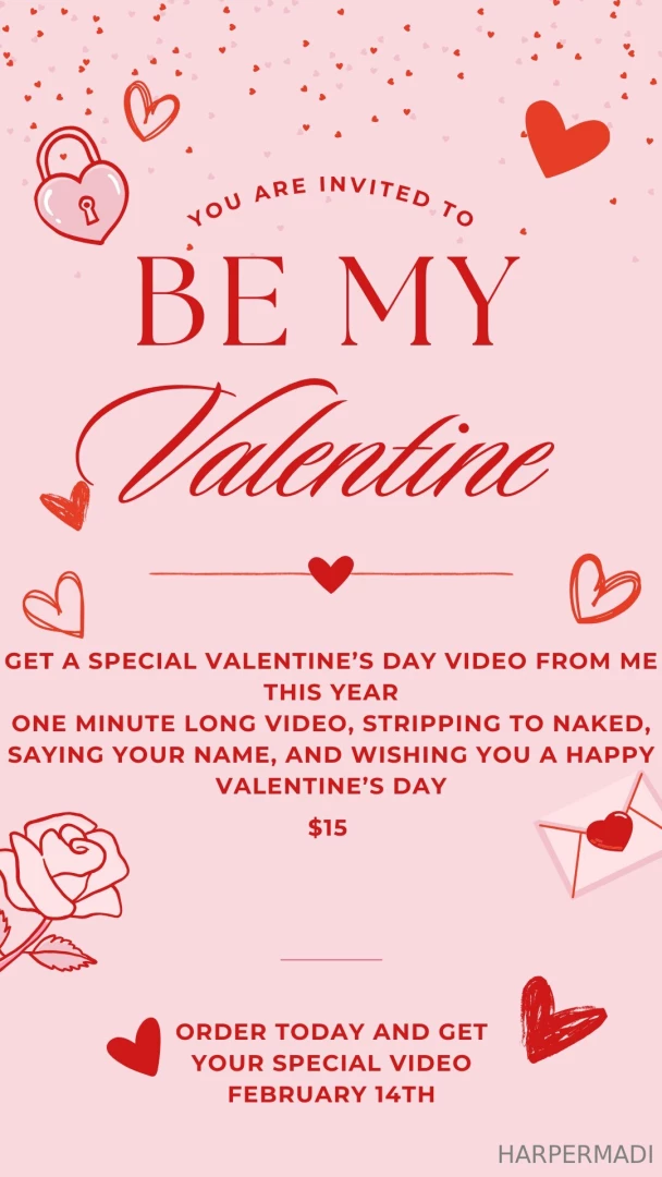 Order today for a very special valentine s day video 