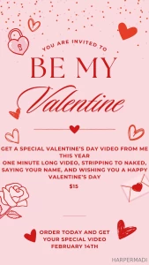 Order today for a very special valentine s day video