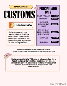 Made a lil custom graphic for you cuties message me if you have any