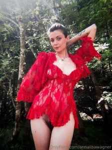 The lady in red is dancing with me