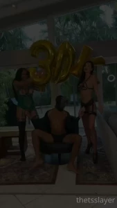 thexxxslayer - Kicking off the orgy weekend with a celebration at the house today 