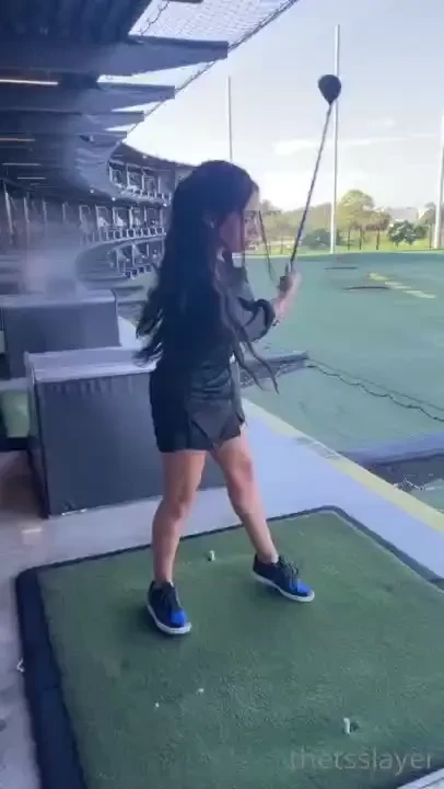 Wow jasmine_lotus is sneaky good at top golf check out the way she part 1 