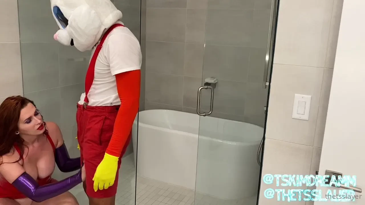 The easter bunny is a naughty ts slayer coming out to play earlier 