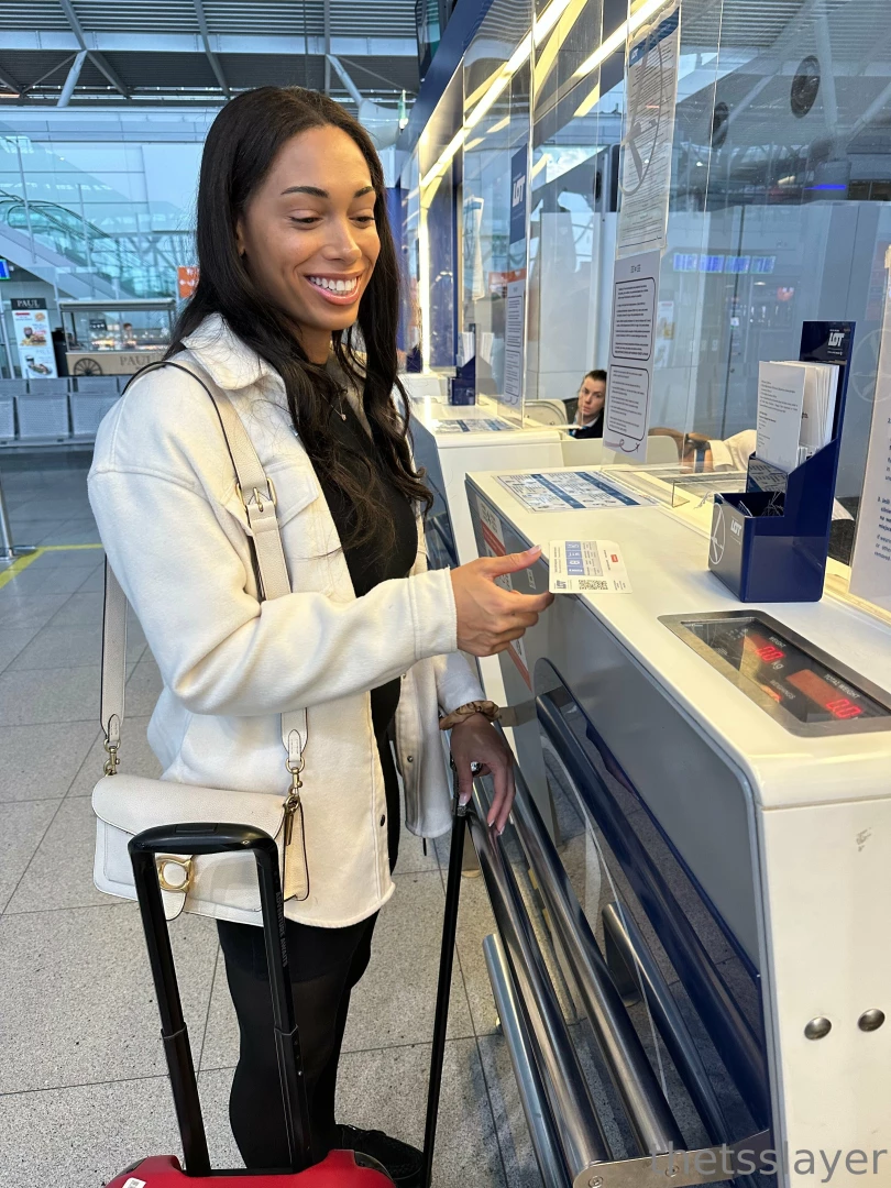 Never not working we came we saw we conquered 9 hour flight headed 