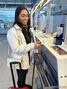 Never not working we came we saw we conquered 9 hour flight headed